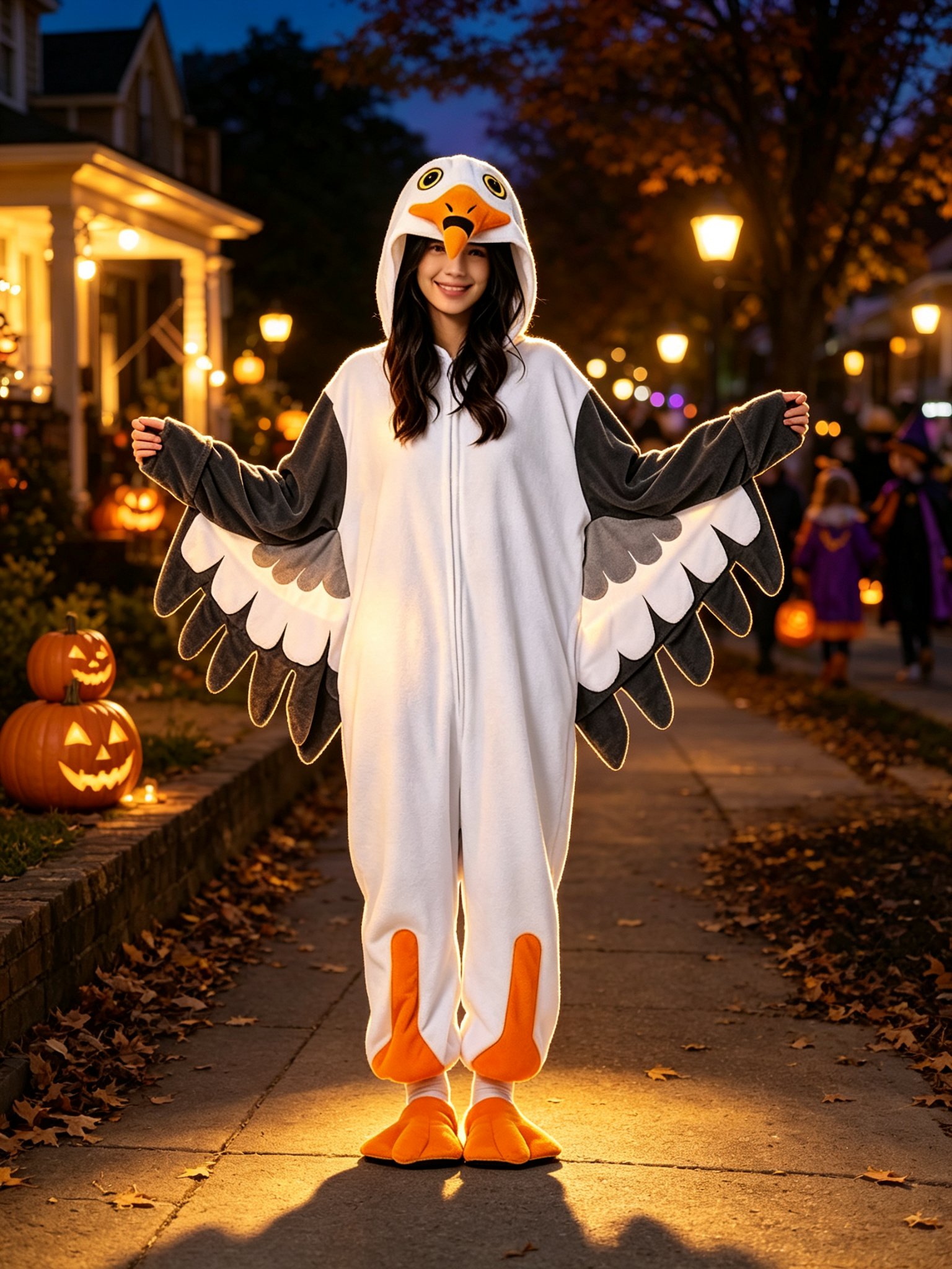 Adult Seagull Kigurumi Onesie Pajamas - Image 2