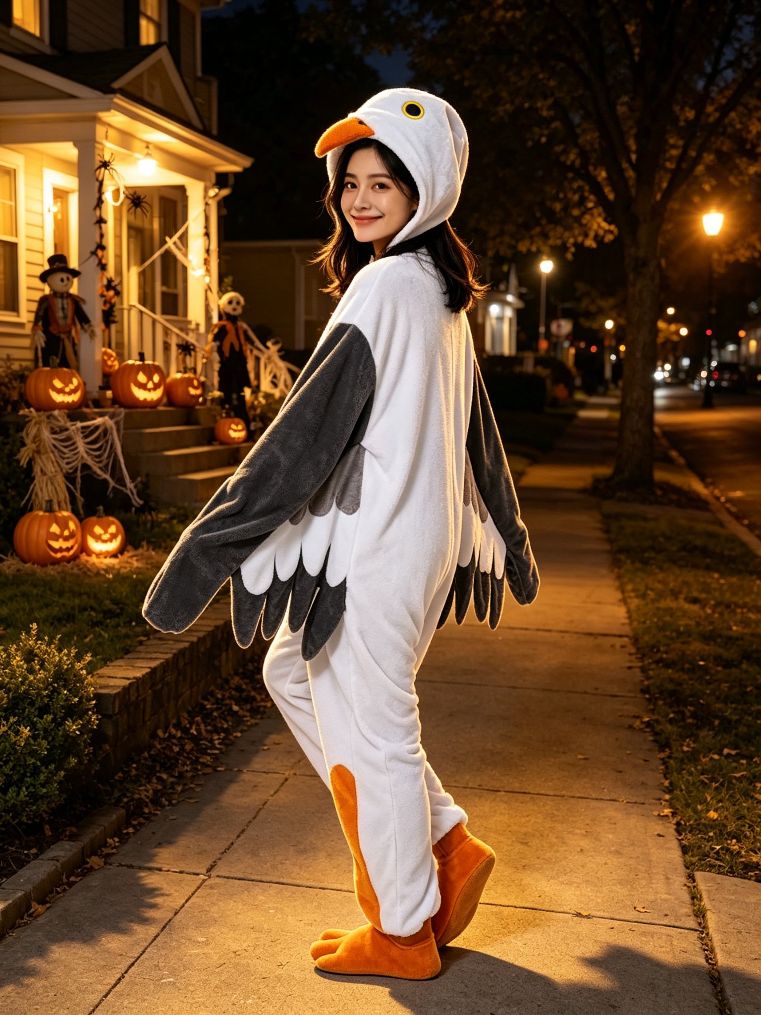 Adult Seagull Kigurumi Onesie Pajamas - Image 3
