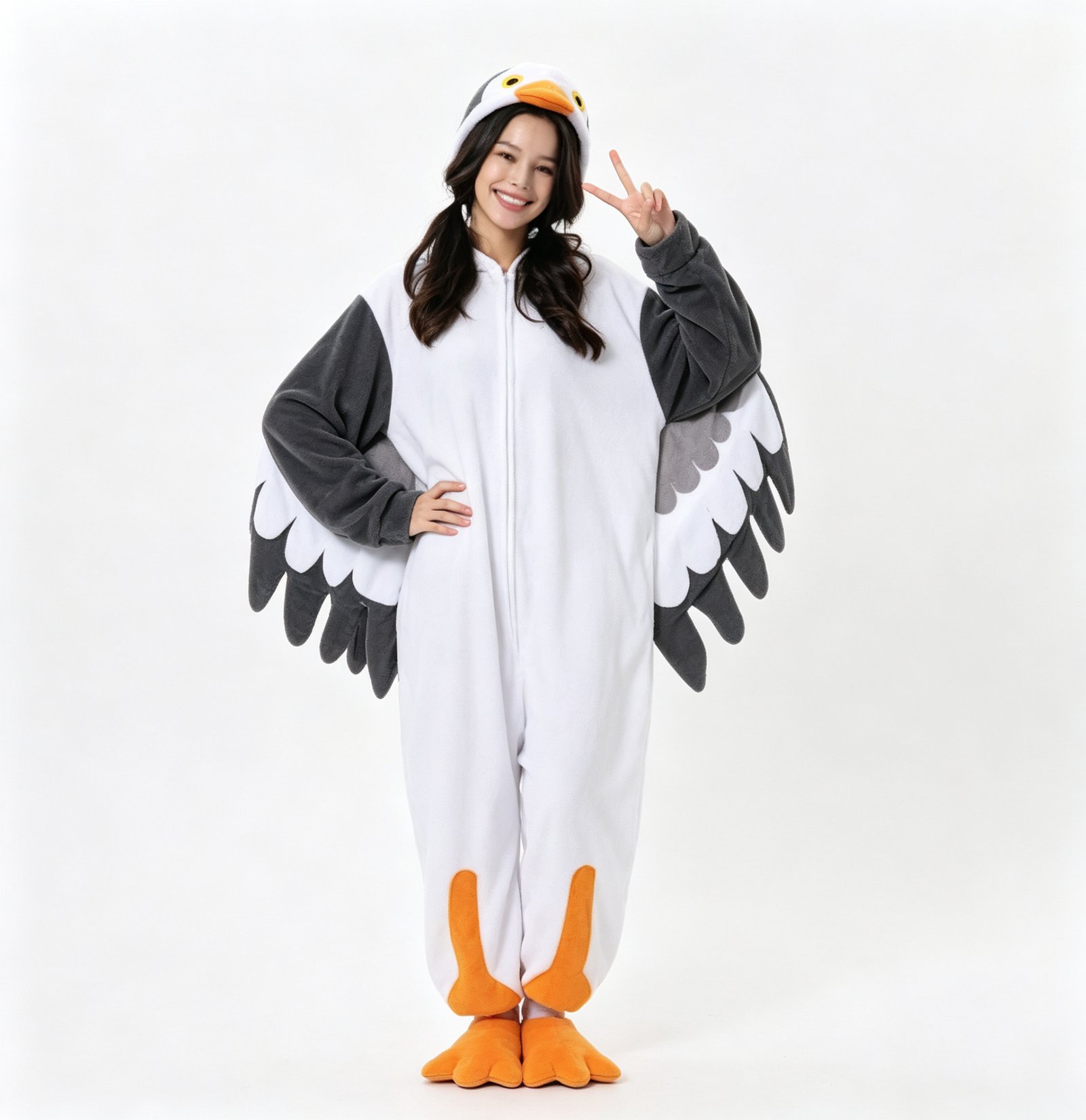 Adult Seagull Kigurumi Onesie Pajamas - Image 5