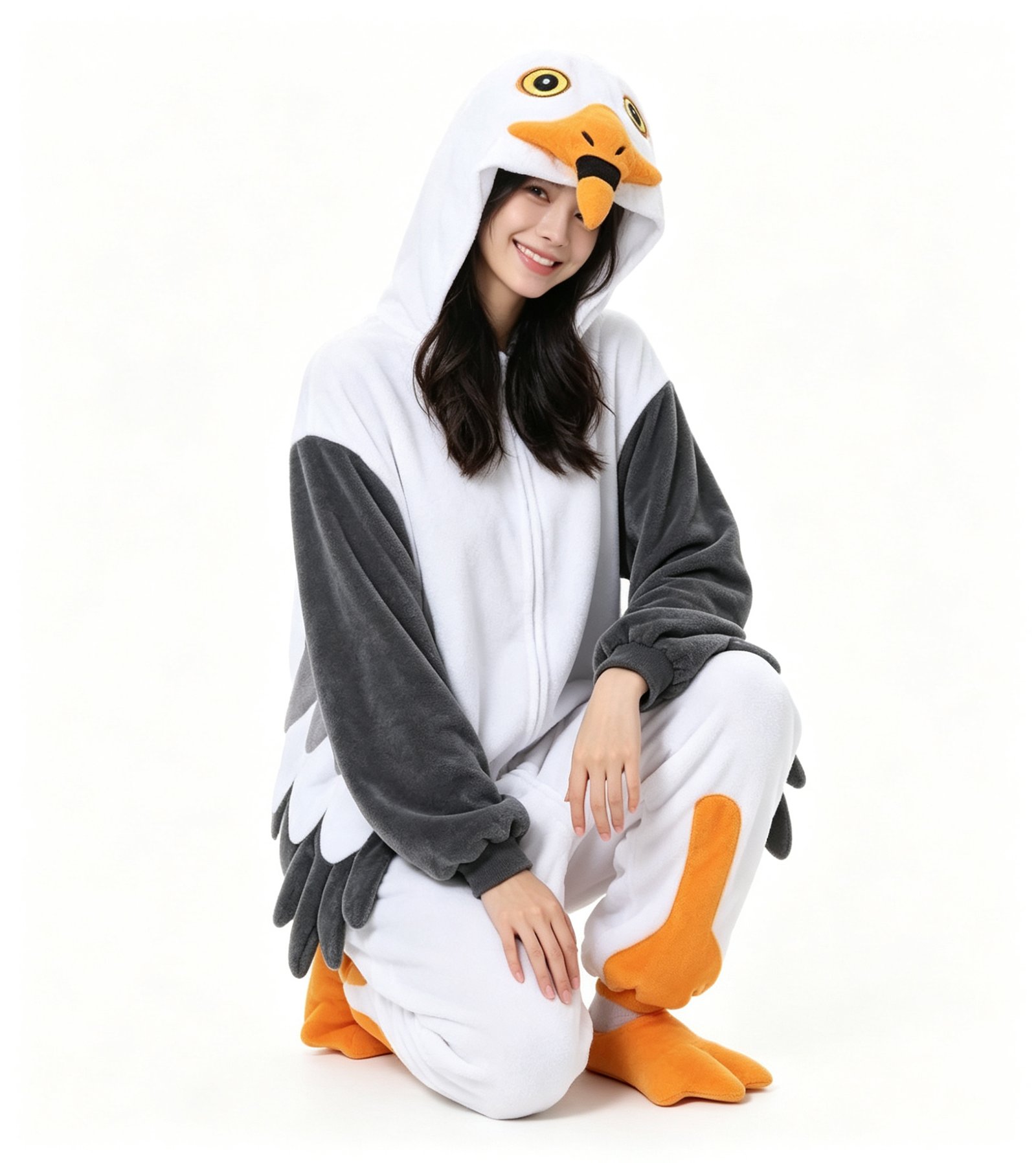Adult Seagull Kigurumi Onesie Pajamas - Image 4