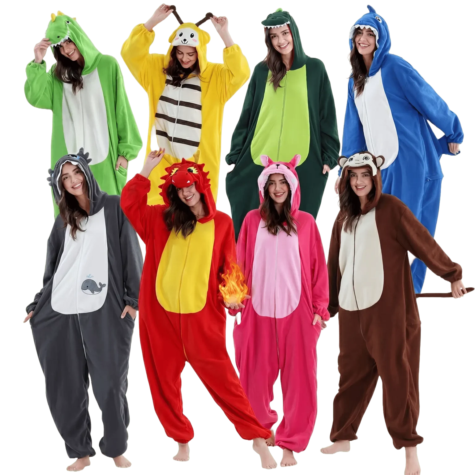 Blue Stitch Cute Animal Onesie Pajamas for Adults & Kids