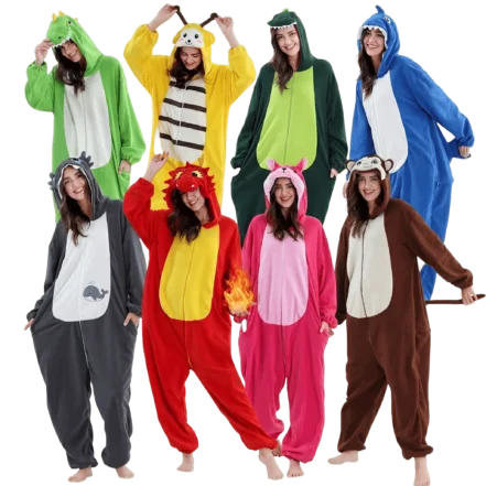 Blue Stitch Cute Animal Onesie Pajamas for Adults & Kids - Image 3