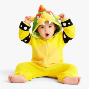 Bowser Onesie for Babies - Cozy Polar Fleece Onesie Pajamas