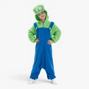 Luigi Onesie for Kids - Cozy Polar Fleece Onesie Pajamas