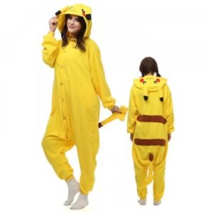 Yellow Onesie Pajamas Animal Costumes For Adult Unisex