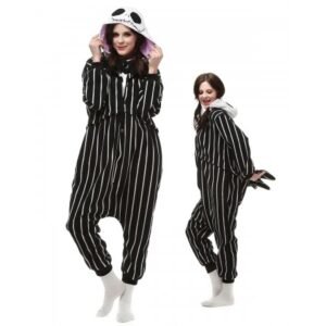 Jack Skellington Onesie Pajamas Skull Animal Costumes For Adult
